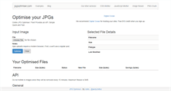 Desktop Screenshot of jpgoptimiser.com